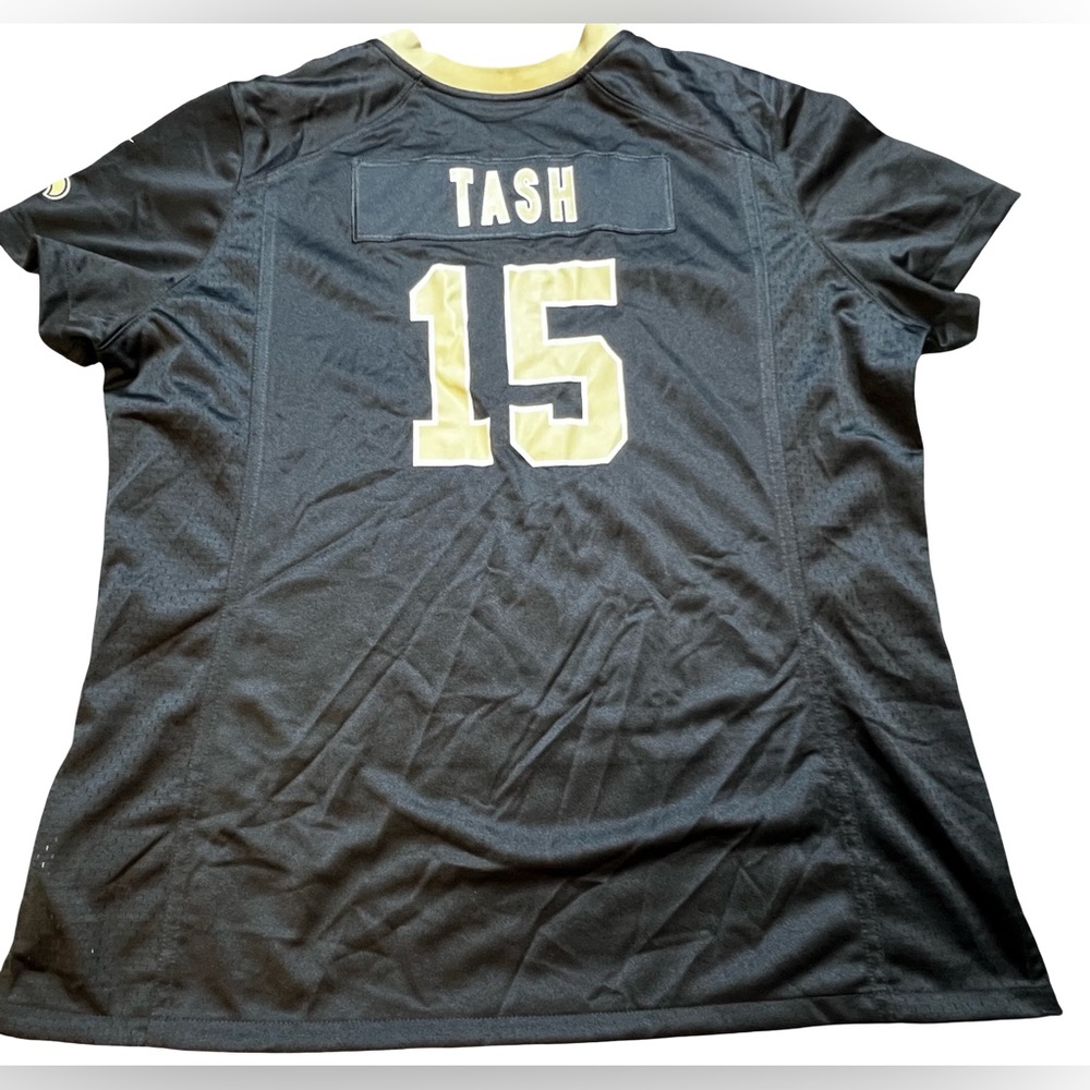Nike On Field New Orleans‎ Saints #15 TASH fan Jersey Black Gold NFL Players XXL - Picture 3 of 13